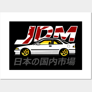 JDM Typhograph with Car Posters and Art